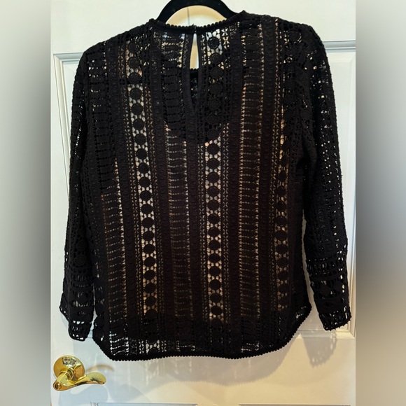 Gerard Darel black lace top with built in camisole - Picture 6 of 10